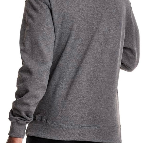 CHAMPION NEW Men's Powerblend Script Logo Hoodie Sweatshirt Grey Medium - Picture 2 of 8